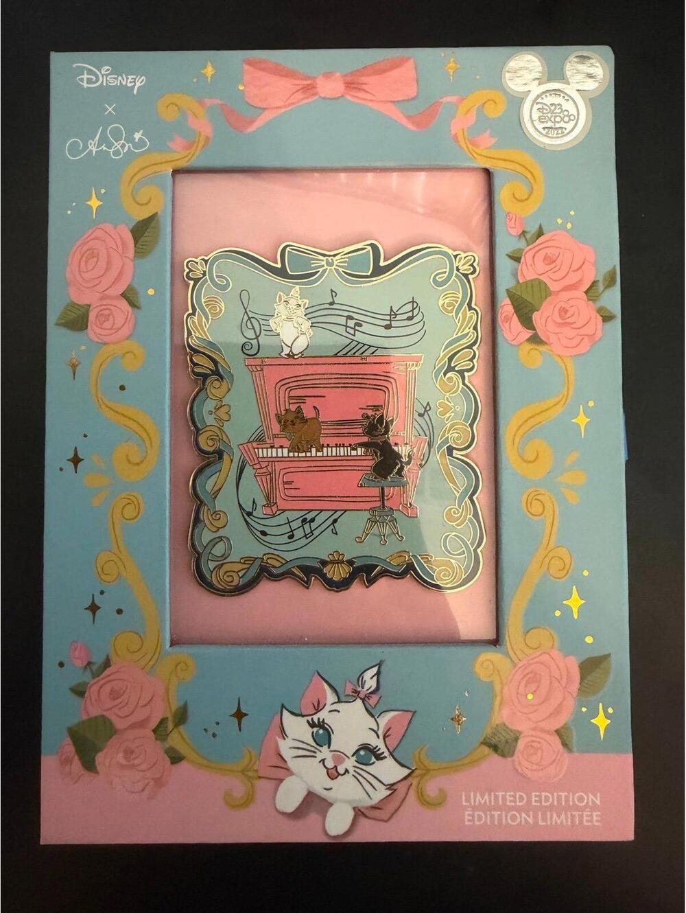 Disney Aristocats D23 Expo 2022 LE 500 Mini JUMBO Exclusive Ann Shen Piano Pin